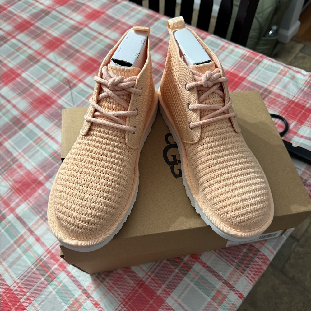 UGG Women's Knit Peach Sneakers
